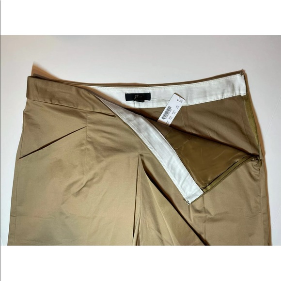 NWT J.CREW Women's Skort / Short Sz 8 Camel Cotton With Slight Stretch L1413 - Picture 8 of 10